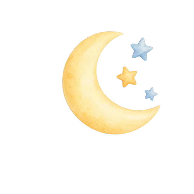 星月夜晚贴纸